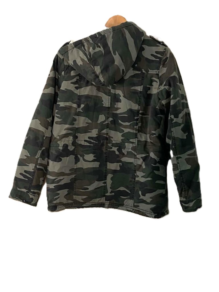 New Look Camo Sherpa Lined Parka Jacket Women’s L Nwt — image 2 of 8